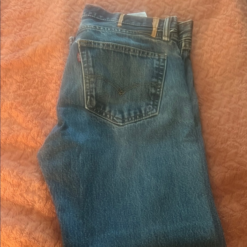 Men's Levi 505 straight leg Blue Jeans
